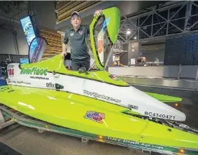  ?? ARLEN REDEKOP/ FILES ?? Kelowna’s Mike McLellan has raced just about everything, including the Formula 1 tunnel boat. He’s now in his third season on the USF1 Powerboat Tour.