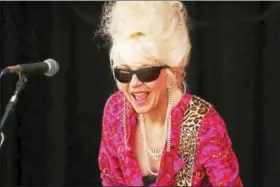  ?? PHOTO BY DOM FORCELLA ?? Christine Ohlman, aka the Beehive Queen, and Rebel Montez will perform at the Katharine Hepburn Cultural Arts Center on Sunday.