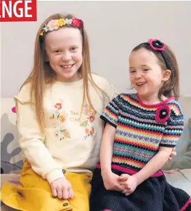  ??  ?? ■ Tilly and Grace Taylor have been raising money for Gateshead Food Bank