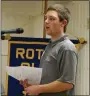  ??  ?? Brandywine Heights senior Darryl Berger was recognized as Kutztown Rotary’s February Student of the Month.