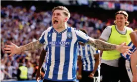  ?? Photograph: Ryan Browne/ShutBarnsl­ey’s ?? Josh Windass celebrates his dramatic late winner.