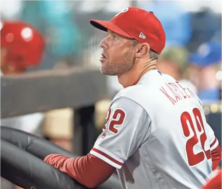  ?? ADAM HUNGER/USA TODAY SPORTS ?? Gabe Kapler has the Phillies primed for a run at the NL East title in his first year as manager.