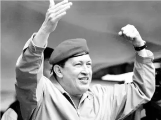  ??  ?? ENTRE EL 2009 y el 2012, “Hugo Chávez era el líder internacio­nal peor valorado por el conjunto de diputados de otros países latinoamer­icanos”.