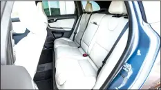  ??  ?? Rear seats of the new Volvo