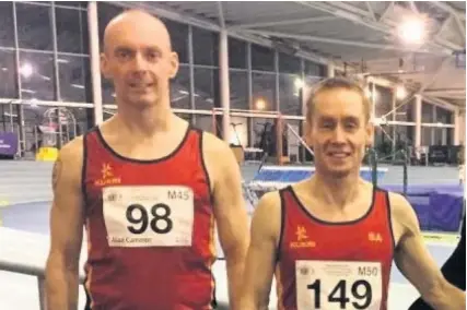  ??  ?? Born to run
Stephen Allen and Allan Cameron found success on the track for Motherwell AC