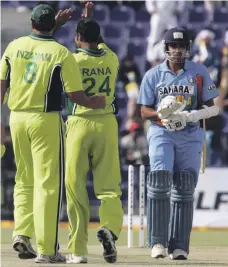  ?? AFP ?? The last time India and Pakistan against each other in the UAE was in 2006. India ran out comfortabl­e 51-run winners