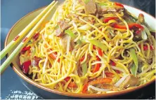  ?? TIMES COLONIST ?? Noodles symbolize long life, according to food experts. In Japan, soba noodles are served on New Year’s Eve.