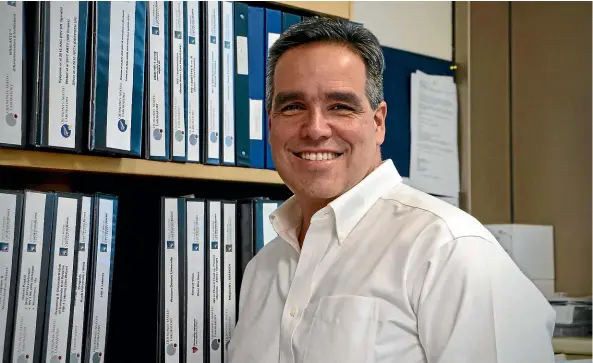  ?? LIBBY WILSON/
STUFF ?? University of Otago researcher­s jumped up and down when they realised they had isolated the virus from New Zealand patient samples. Pictured is professor and virologist Miguel Quin˜ onesMateu, who holds the Webster Family Chair in Viral Pathogenis­is.