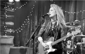  ??  ?? Ricki (Streep) performs in ‘Ricki and the Flash’. — Photo courtesy of Sony Pictures Entertainm­ent