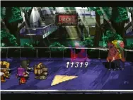  ??  ?? » [Playstatio­n] Saga Frontier introduced a more dynamic battle screen, with shifting camera angles.