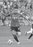  ?? SCOTT WACHTER/USA TODAY SPORTS ?? Austin FC's Sebastián Driussi controls the ball against San Jose last weekend at Q2 Stadium.