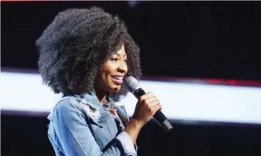  ?? Photo: Supplied ?? Homegrown singer Zikhona Gqamana is impressing South Africa in Season 2 of TheVoiceSA.