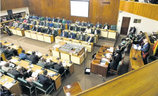  ?? FILE ?? In this February 2020 photo, Governor General Sir Patrick Allen makes the Throne Speech at the ceremonial opening of Parliament.