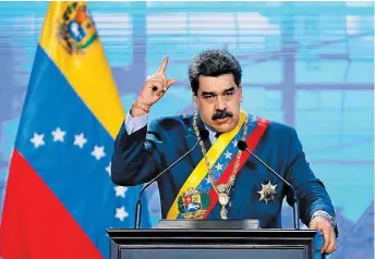  ?? MANAURE QUINTERO/REUTERS ?? Nicolás Maduro, presidente de Venezuela.