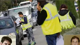  ?? (Archives NM) ?? Interrogé par un « gilet jaune », Stéphane Cassarini (à droite) s’est fait relais du peuple en questionna­nt Jérôme Viaud.