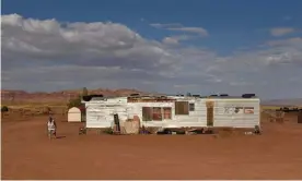  ??  ?? A family compound in a remote area of the Bodaway Chapter on the Navajo Nation outside of Gap, Arizona. Many tribal members do not have convention­al postal addresses. Photograph: Stephanie Keith/Reuters