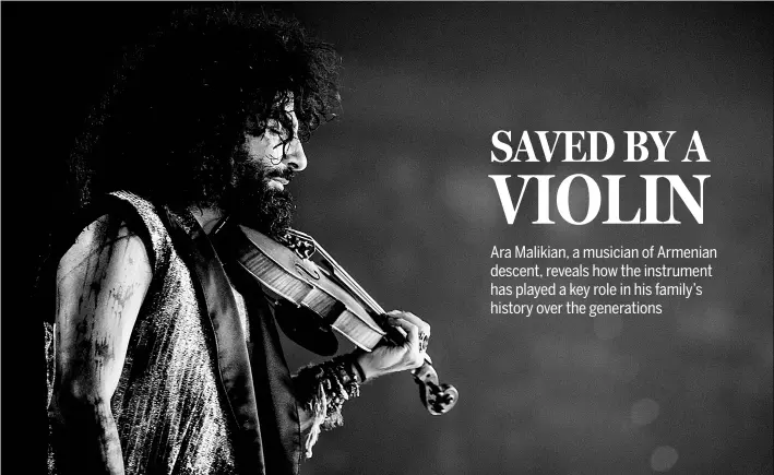  ?? PHOTOS PROVIDED TO CHINA DAILY ?? Ara Malikian plays the violin around the globe, and will make his debut in China with a recital in Beijing on Jan 21.