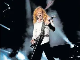  ?? EMMANUEL FERNÁNDEZ ?? Sobrevivie­nte.
Dave Mustaine se recuperó de un cáncer de garganta.