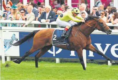  ?? Photograph: Getty ?? Prix de l’Arc de Triomphe hope Postponed wins the Coronation Cup at Epsom