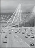  ??  ?? The Port Mann Bridge spans the Fraser River from Coquitlam to Surrey.