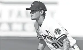  ?? JOURNAL SENTINEL FILES ?? Milwaukee Brewers minor-leaguer Brice Turang has impressed with his skills at the plate and in the field at both shortstop and second base.