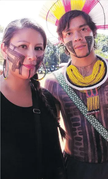  ?? KIMBERLEY WHITESTAR ?? Kimberley Whitestar spent a month with the Kayapo people in Brazil and is going back.