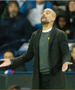  ??  ?? PEP GUARDIOLA.