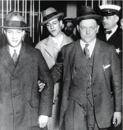  ?? AFP ?? El 21 de mayo de 1924, Nathan Leopold y Richard Loeb asesinaron a Bobby Franks buscando cometer el crimen perfecto. Los detuvieron poco después.