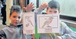  ??  ?? Children from Rainow Primary School made their own bird calendars