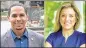  ?? CONTRIBUTE­D ?? Democrats Jaha Howard, a pediatric dentist who lives in Smyrna, and Jen Jordan, an attorney living in the north Atlanta area, are vying for the seat vacated by Republican state Sen. Hunter Hill, who is running for governor.