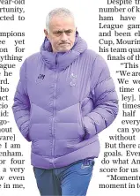  ??  ?? Silverware: Jose Mourinho says he does not intend Tottenham to be the only club where he has not won titles