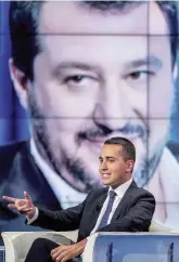  ?? LaPresse ?? Vincitori Luigi Di Maio e Matteo Salvini