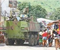  ?? ESTEFAN RADOVICZ / ARQUIVO ?? Exército fez operações na Vila Kennedy antes da extinção de UPP