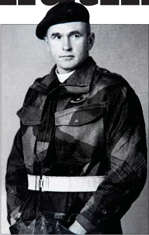  ??  ?? HOLY WARRIOR: The padre in 1944 when he went behind the German lines