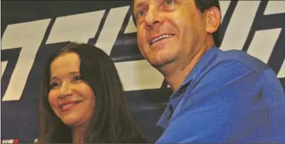  ?? PHOTO: FLASH 90 ?? Leader Shelly Yachimovic­h and member Isaac Herzog during a press conference.