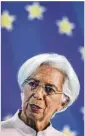  ?? MICHAEL PROBST/AP ?? President of European Central Bank Christine Lagarde speaks at a news conference in Frankfurt, Germany Sept. 14.