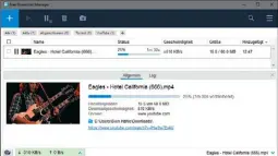  ??  ?? Die Windows-Software Free Download Manager kann Torrents, Dateien und YouTube-Videos schnell herunterla­den.