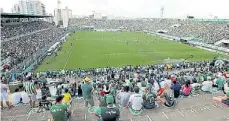  ??  ?? Unos 22.000 hinchas vieron el 2-2 contra el Palmeiras.