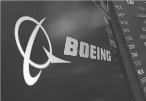  ?? RICHARD DREW/AP FILE ?? Boeing expects the aerospace market to be worth $9 trillion over the next decade.