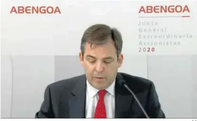  ?? A. G. ?? Daniel Alaminos Echarri, secretario del consejo de administra­ción en la junta de accionista­s del 17 de noviembre.