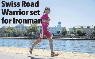  ?? Picture:JAN HETFLEISCH/GETTY IMAGES ?? NO HOLDING BACK: Daniela Ryf of Switzerlan­d, who won last year’s 70.3 World Champs, is back to try and defend her title.