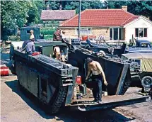  ??  ?? The Bushmaster LVT certainly filled the yard