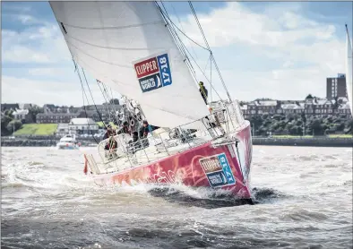  ?? SUBMITTED ?? The crew of the Liverpool 2018 are competing in an around-the-world yacht race but had to make an emergency stop in St. John’s on Monday.