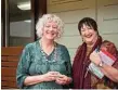  ??  ?? Professor Jill Lawrence and Dr Jane Palmer celebrate at the launch.