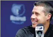  ?? MIKE BROWN/THE COMMERCIAL APPEAL ?? Griz coach Dave Joerger hasn’t had much down time since taking over in June. He’s been busy staying in contact with players, recruiting free agents and, of course, watching film.