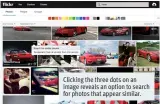  ??  ?? Clicking the three dots on an image reveals an option to search for photos that appear similar.