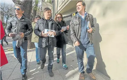  ??  ?? Convocator­ia. Echarri, Kicillof y Recalde, algunos de los que estarán en el mitín en el Obelisco.