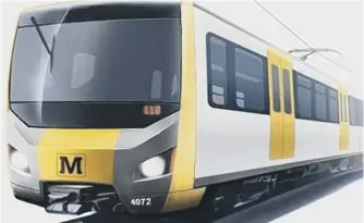  ??  ?? How one of the new Metro trains could look.
