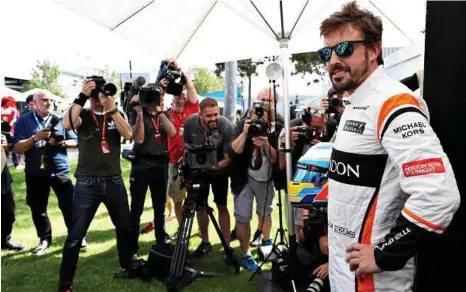  ?? PHOTO: MARK THOMPSON/GETTY IMAGES ?? RACE READY: McLaren Honda driver Fernando Alonso survived a horrifying crash at last year’s Australian Grand Prix and will line up in today’s practice sessions.