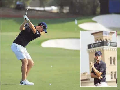  ??  ?? Bernd Wiesberger drehte Dienstag und Mittwoch bereits Proberunde­n auf dem Jumeirah Golf Estates in Dubai.